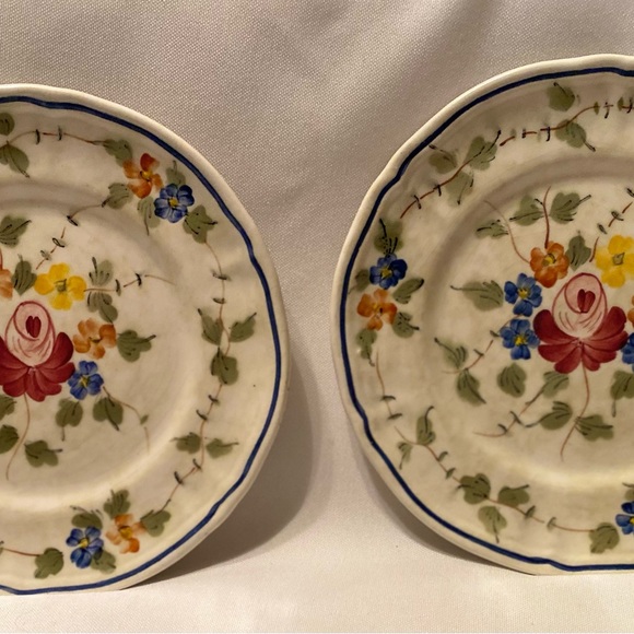 2 NEMOURS by Longchamp made France Used Bread/Butter Plate 6 3/8” diameter Plate - Picture 3 of 7